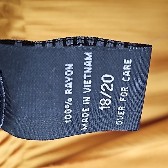 Ashley Stewart - Boho Wide Leg Palazzo Pants Whimsical Ruffle Hemline - Picture 4 of 4